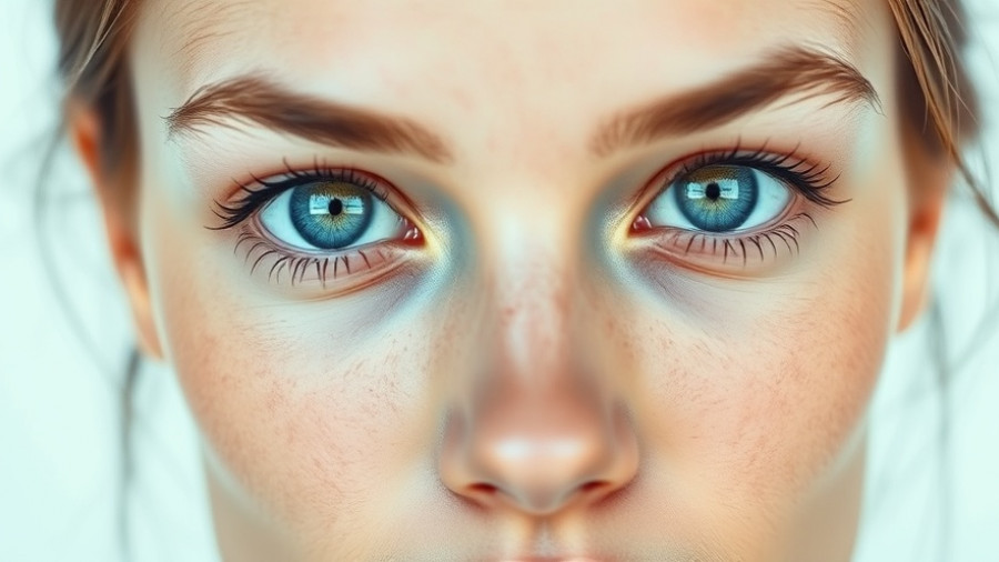Close-up of a woman with clear skin, serene expression, HALO TRIBRID laser treatment.