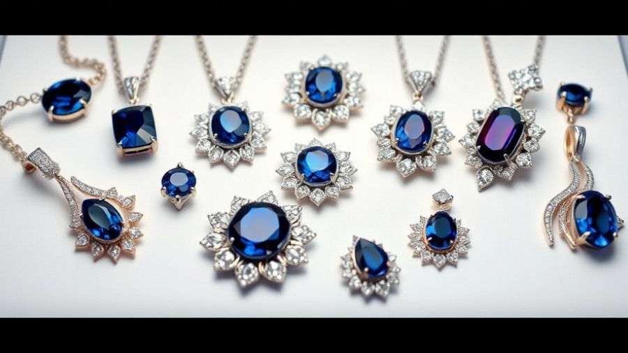Louvre jewel heist news features luxury sapphire jewelry display.