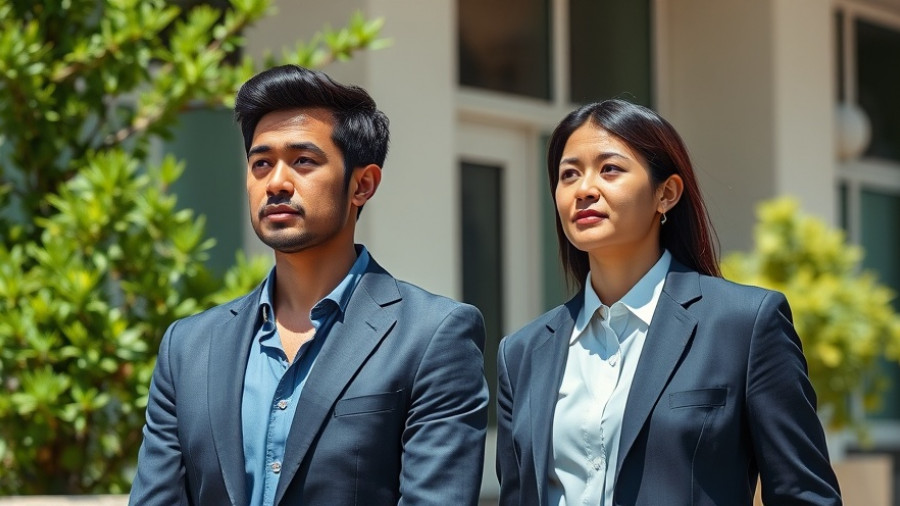 Two people outside a building discussing Zoe Rosenberg conviction.