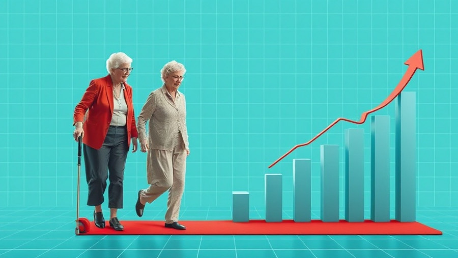 Financial planning illustration with family support theme on grid backdrop.