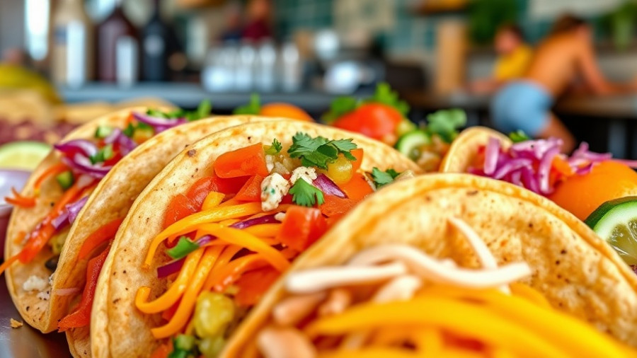 Delicious tacos with vibrant fillings, perfect for a crazy in Cancun experience.