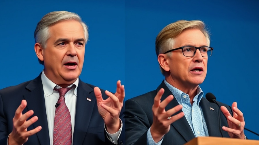 Candidates debating with gestures during NYC Mayoral Election 2025.