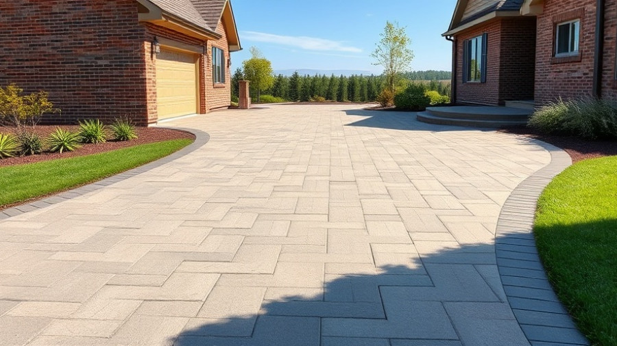 Modern paver driveway design tips with landscaping.