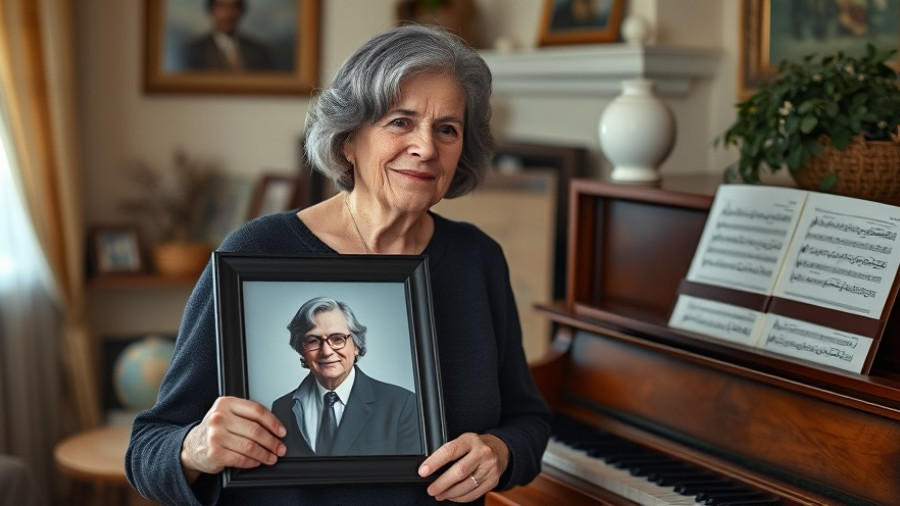 Somber woman holding photo, symbolizing financial planning after spouse loss.