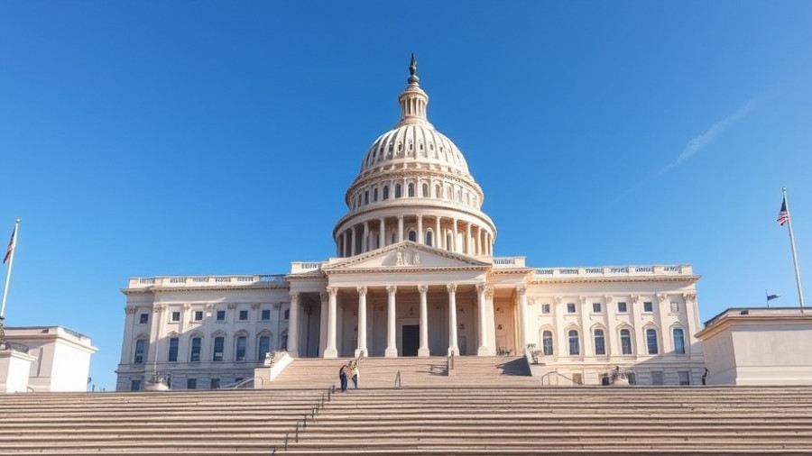 US Capitol building in clear skies for Everett McKinley Dirksen Award.