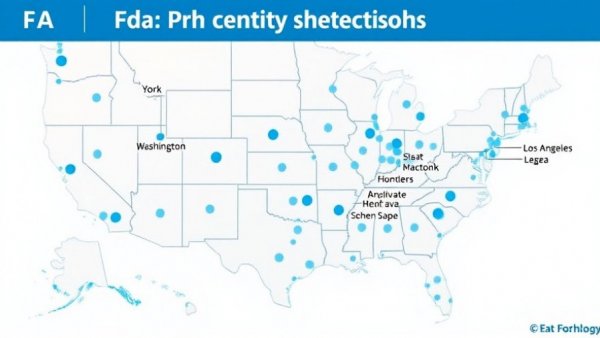 Map showing FAA flight capacity reductions in U.S. cities.