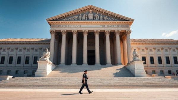 Supreme Court building with security barriers, related to SNAP payments November.