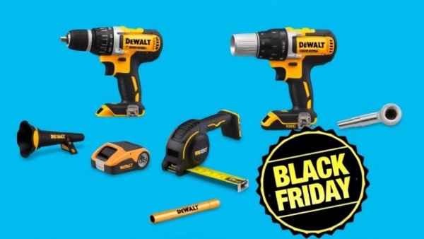 Black Friday DeWalt Deals on Amazon featuring tool selection.