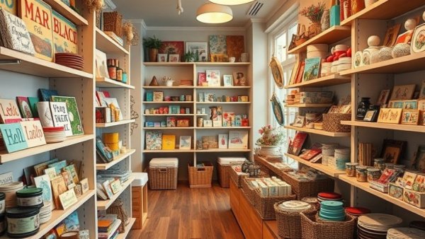 Charming local gift shop in Pennsylvania with handmade gifts.