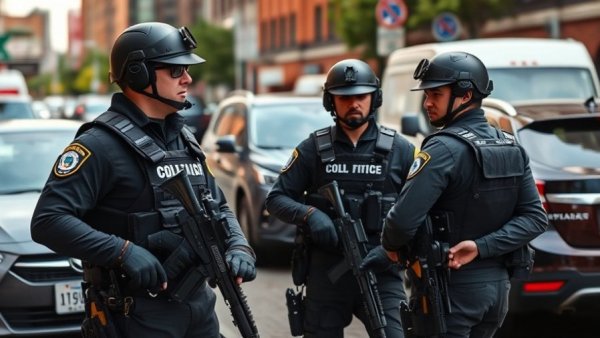 Customs and Border Protection agents North Carolina in urban operation.