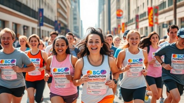 Participants running for Do It Like Dylan foundation event.