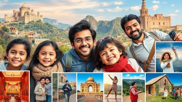 12 Days of Christmas Travel Inspirations: family travel collage