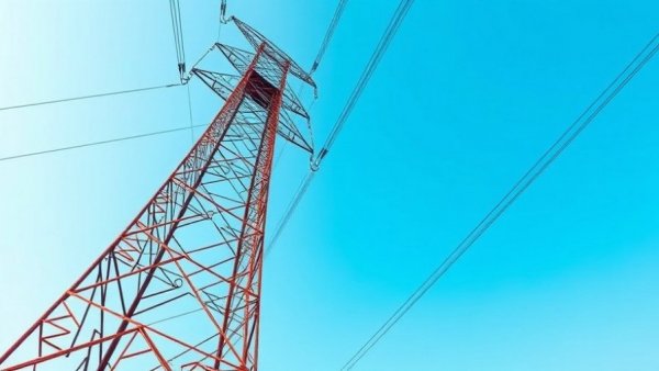 Electrical tower on a clear day, impact of data centers on electricity prices.
