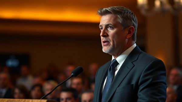 Doctor sentenced for Matthew Perry ketamine sales, man speaking at event.