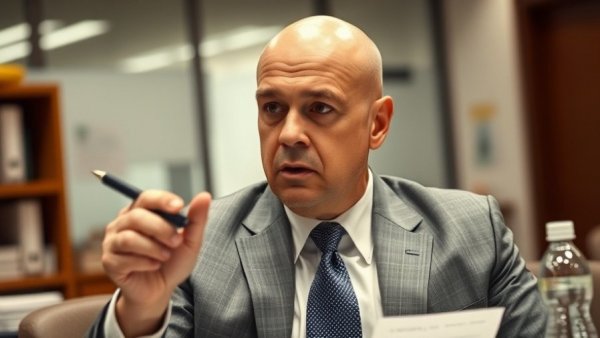 Dauphin County Jail leadership changes, man speaking in office setting.