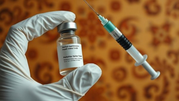 Close-up of vial and syringe highlighting childhood vaccinations decisions.