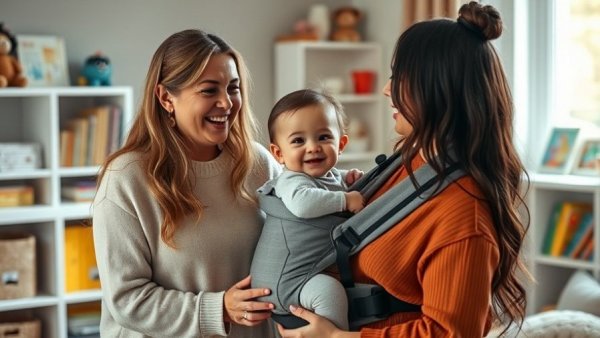 Women support prison nursery program bonding with baby in facility.