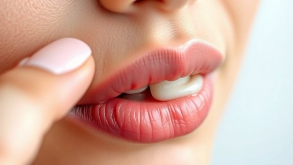 Close-up of hydrated lips, review of Lancôme Lip Idôle.