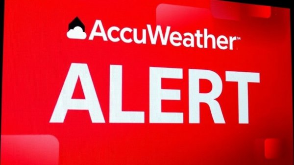 AccuWeather alert screen for winter storm warning in Pennsylvania