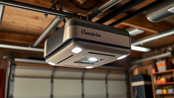 Chamberlain MyQ garage door opener upgrade, illuminated in garage, Bob Vila Tested.