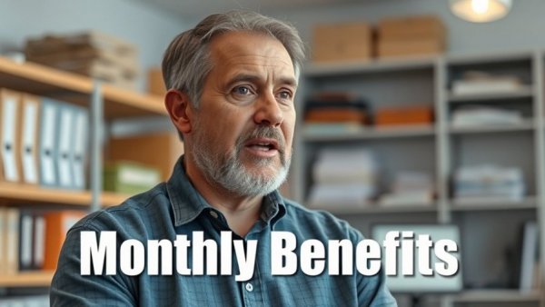 Middle-aged man discussing Social Security benefits on camera.
