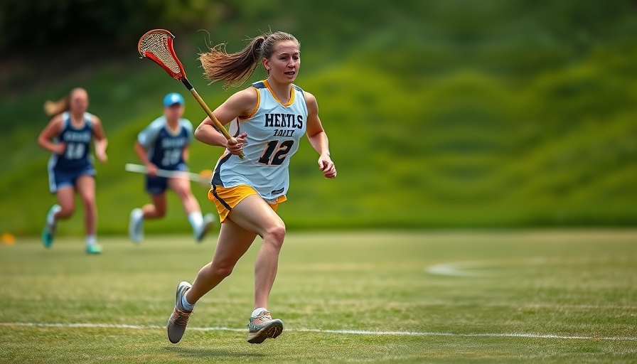 Zuri Crumpton competes in Red Land lacrosse victory game.