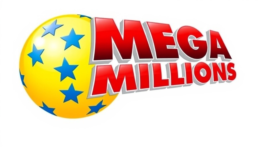 Mega Millions lottery logo with stars and bright colors