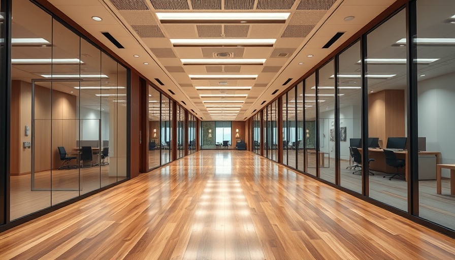 Modern office hallway symbolizing litigators leaving Paul Weiss.