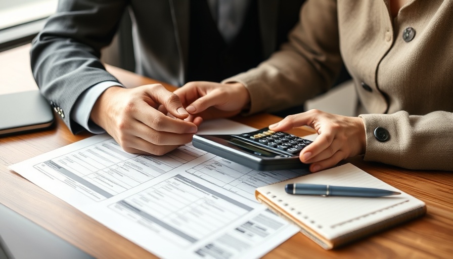 Person analyzing financial documents for Health Savings Account tax breaks.