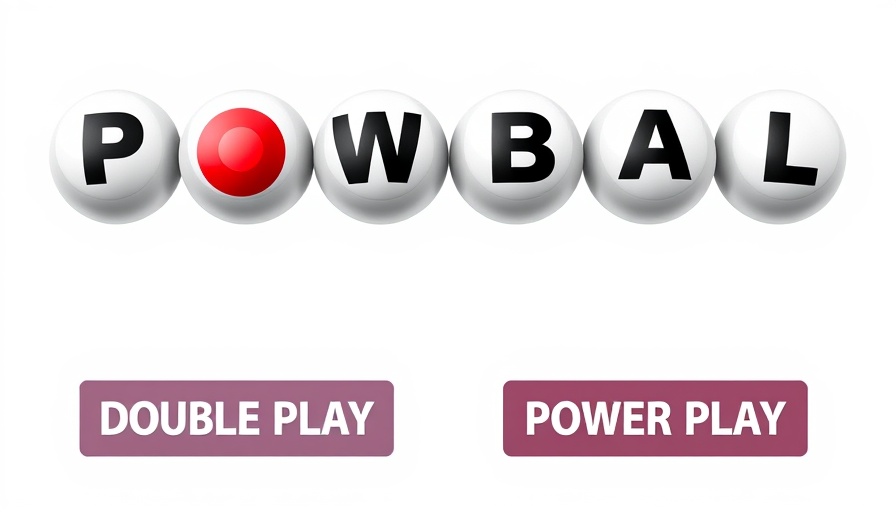 Powerball Lottery Jackpot logo with bold text and colorful design.