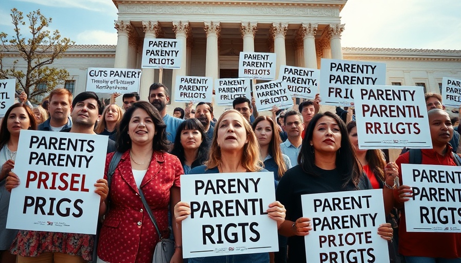 Parental Rights Movement gathering at Supreme Court.