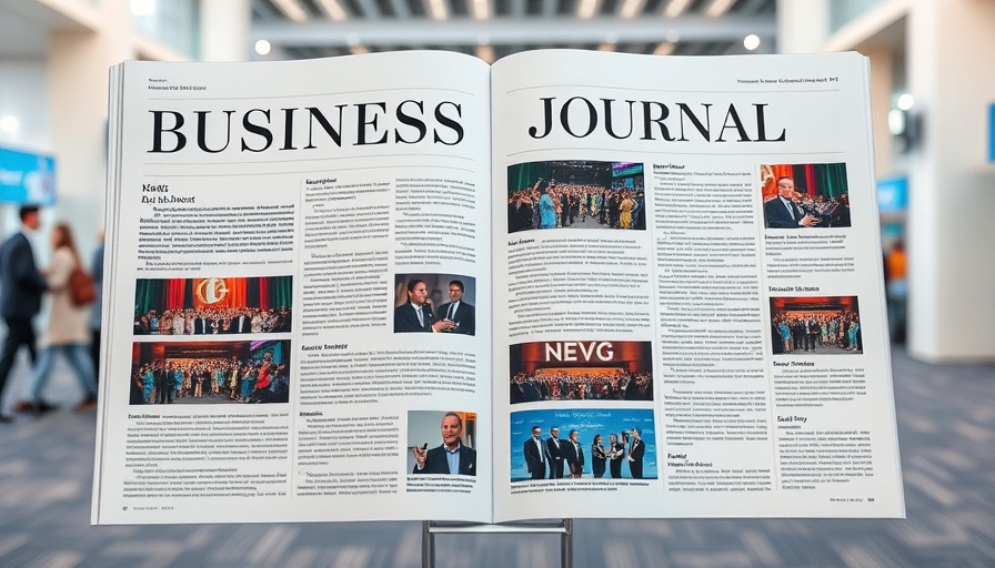 Business journal front page highlighting community engagement events.