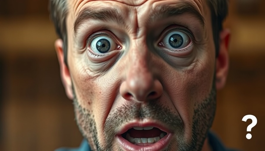 Surprised man reacting, highlighting unique Chile culture.
