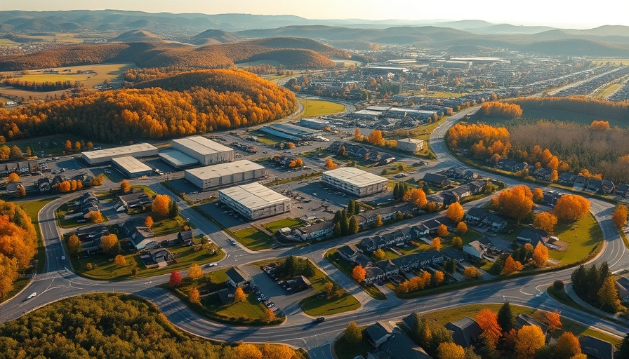 NIOSH layoffs uncertainty Pennsylvania industrial complex aerial view.