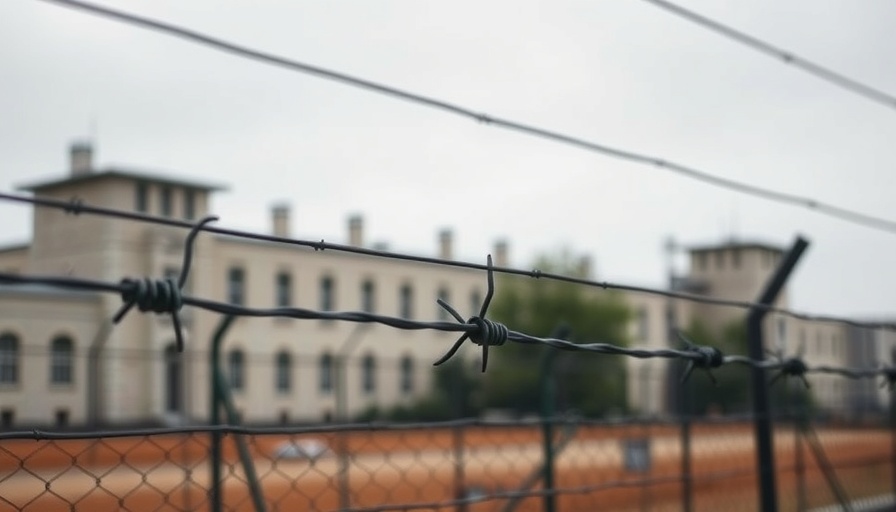 Barbed wire fence at prison highlighting costs tied to incarceration in America.