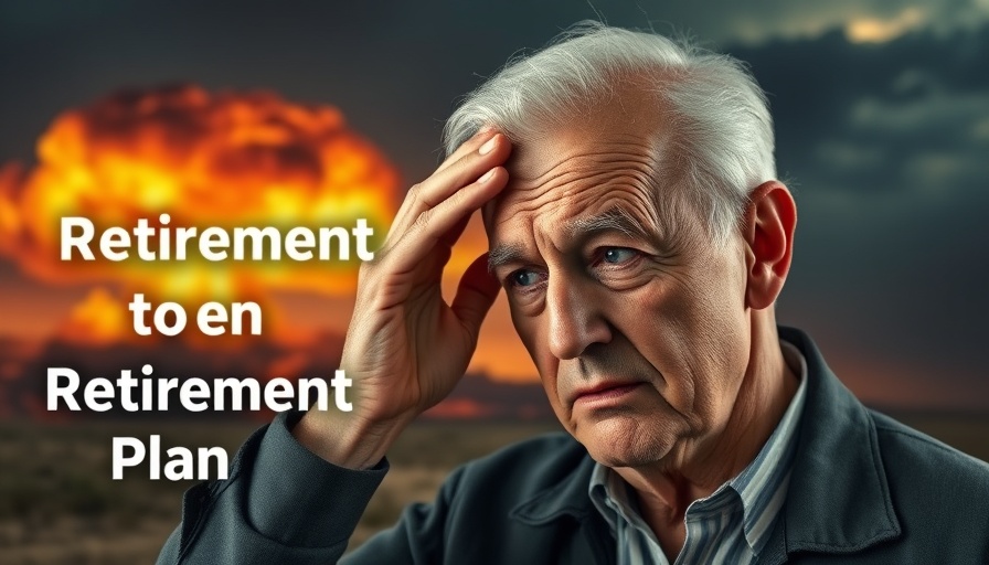 IRMAA impact on retirement planning concept with worried man.