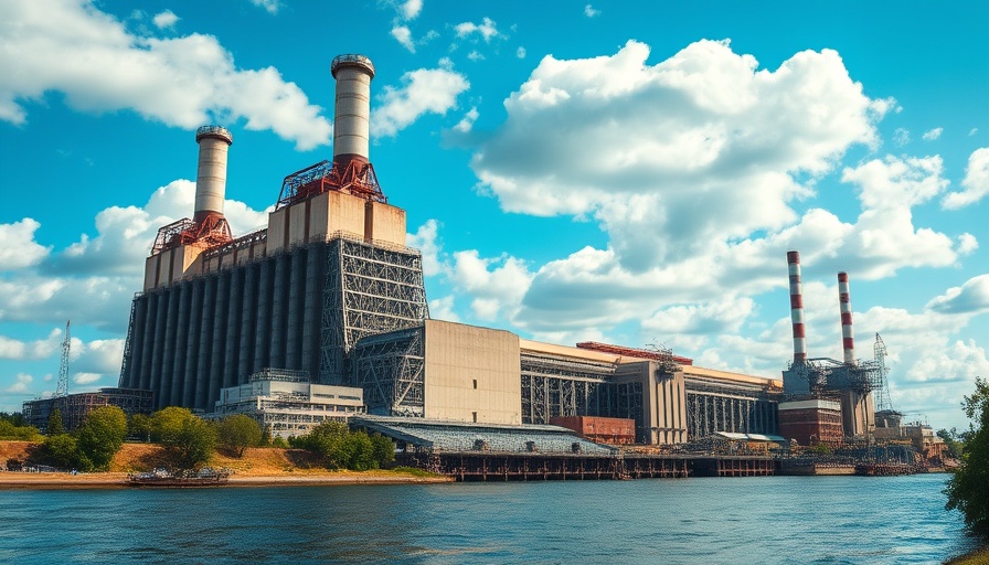 Industrial power plant by river impacting PJM capacity prices.