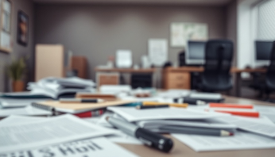 Conceptual office scene symbolizing job cuts in education research.
