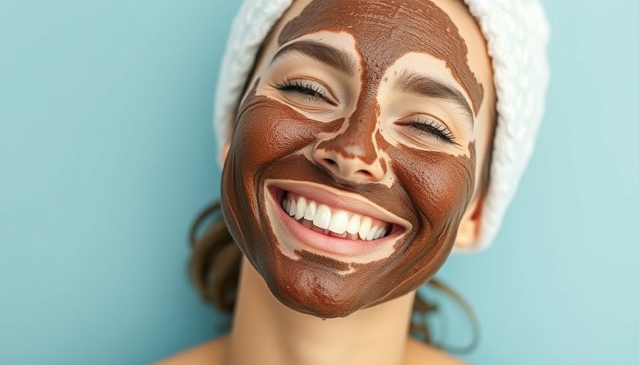 Person benefits from coffee skincare with radiant smile.