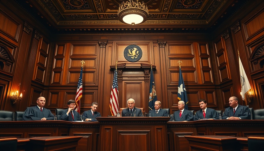 Judges in ornate courtroom exemplifying Right-to-Know standards