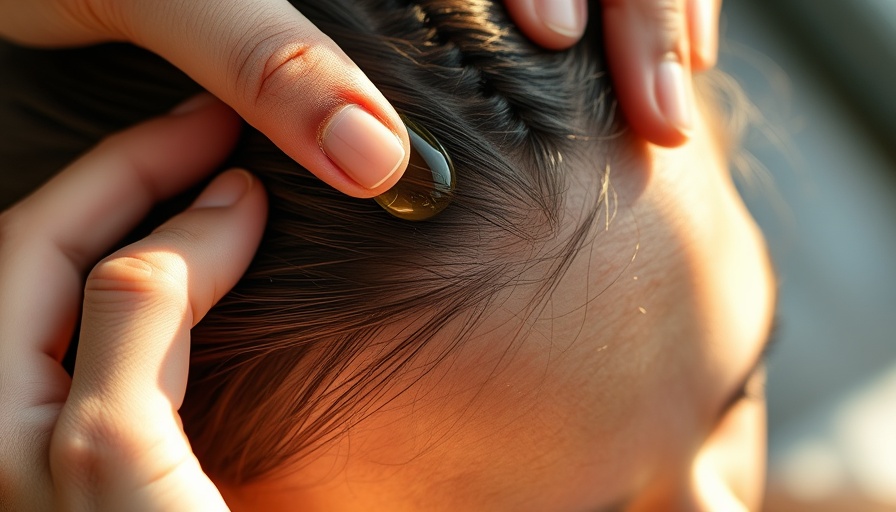 Close-up massage with nourishing hair oils for silky smooth hair