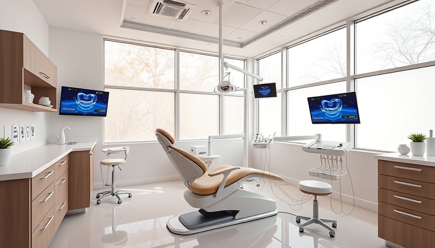 Modern dental office setup for in-office teeth whitening.