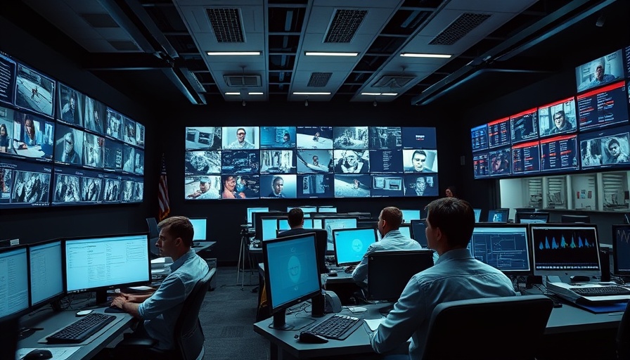 ICE operations center in Chicago bustling with activity.