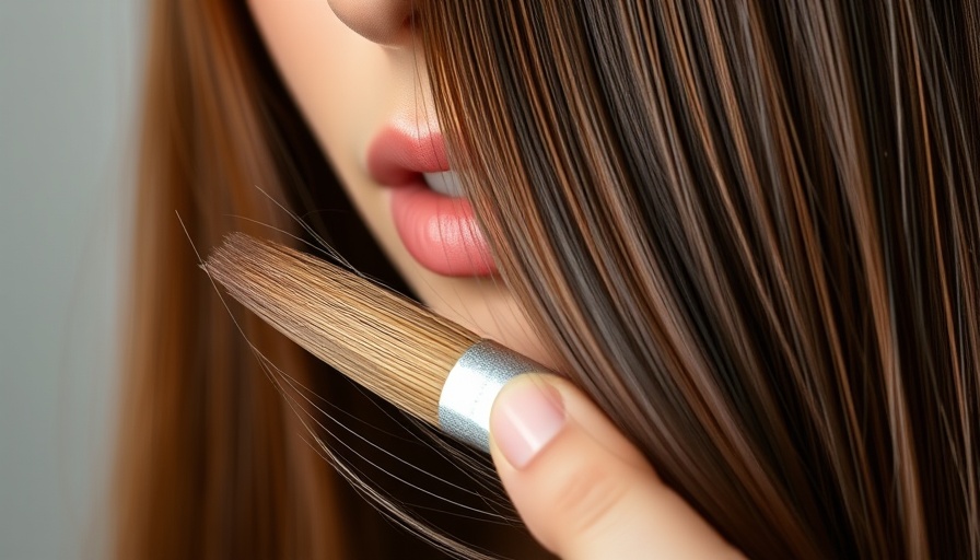 Close-up of woman applying brown hair dye at home, showcasing lush color.