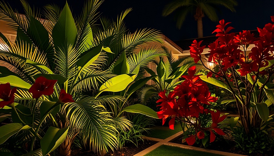 Enbrighten outdoor lights review showcasing garden at night with vivid lighting.