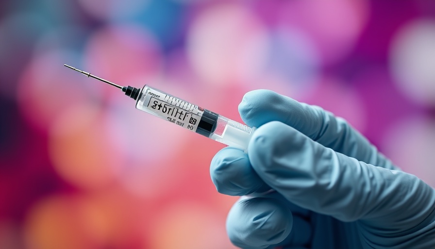 Syringe held by gloved hand, related to Pennsylvania Board of Pharmacy vaccine guidelines.