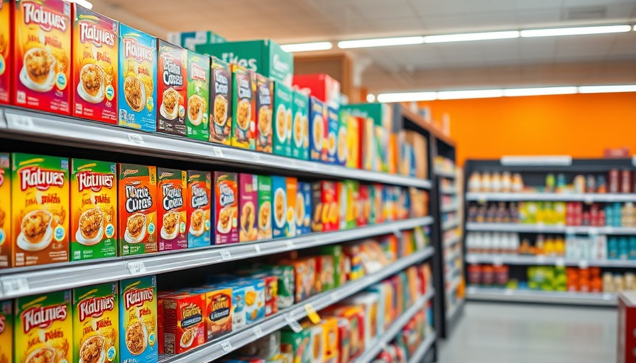Vibrant cereal boxes on grocery store shelf highlight SNAP benefits Pennsylvania changes 2023.
