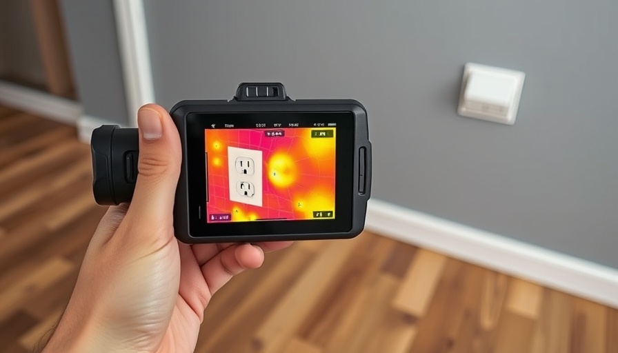 Thermal camera detecting heat at an electrical outlet, best thermal cameras.