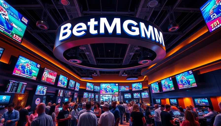 Vibrant BetMGM sportsbook lounge; limits on prop bets discussion.