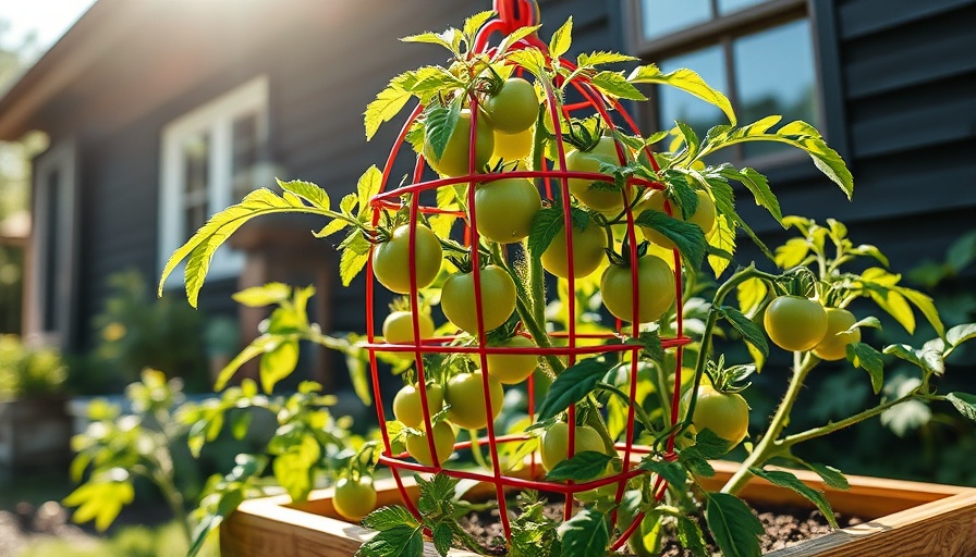 Best tomato cages supporting healthy tomato plants in a garden.